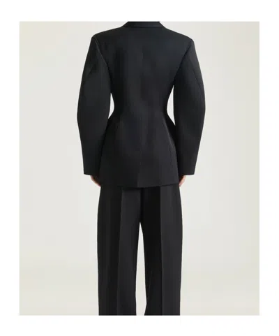 Givenchy Single-breasted Cocoon Jacket In Wool In Black