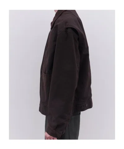 Dries Van Noten Veperny Straight Hem Bomber Jacket In Brown
