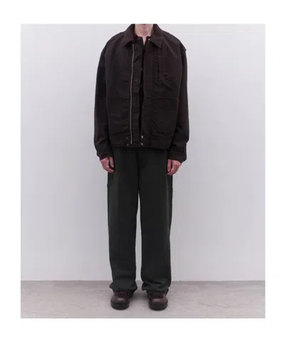Dries Van Noten Veperny Straight Hem Bomber Jacket In Brown