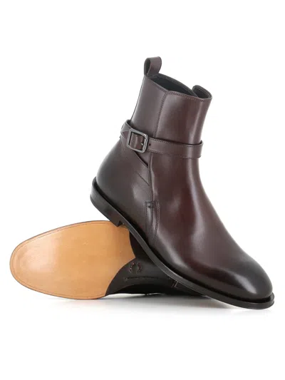 Alberto Fasciani Jason 34013 Buckle Strap Boots In Brown