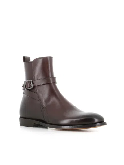 Alberto Fasciani Jason 34013 Buckle Strap Boots In Brown
