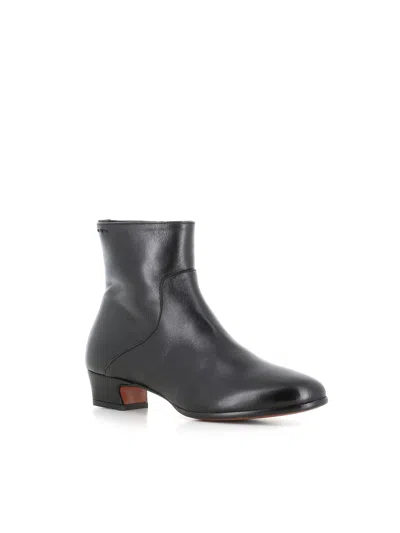 Alexander Hotto 35mm Zip-leather Ankle Boot In Black