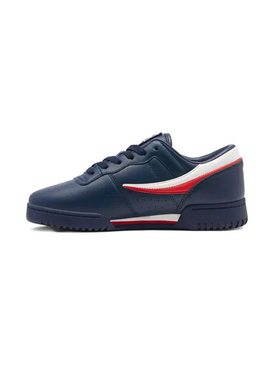Fila Original Fitness "navy/white/red" Sneakers In Blue