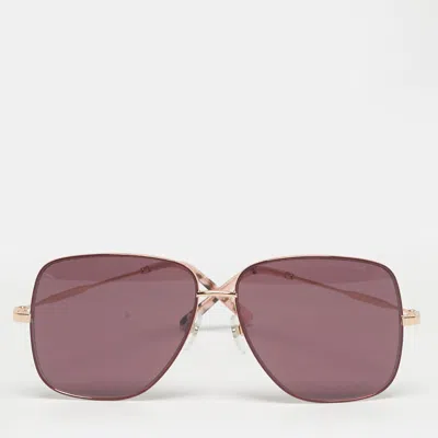 Pre-owned Marc Jacobs Pink/gold Tone Marc 619/s Square Sunglasses