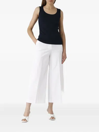 Gran Sasso Scoop-neck Top In Black