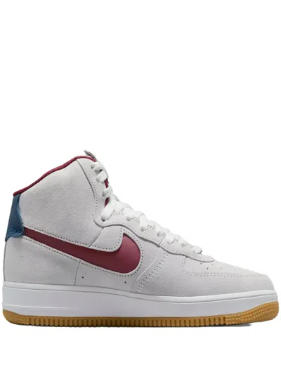 Nike Air Force 1 Sculpt "white/team Red" Sneakers In Neutral