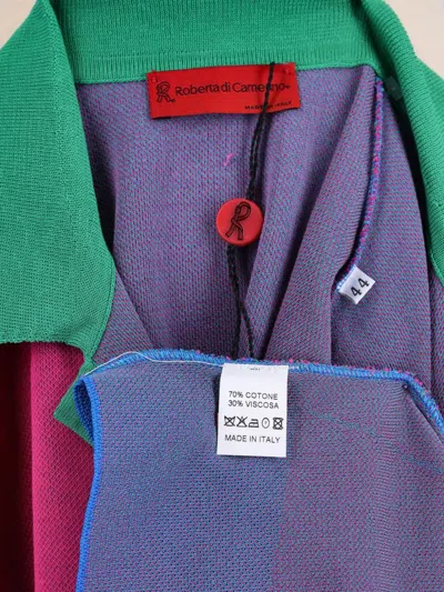 Pre-owned Roberta Di Camerino Jersey Midi Dress In Pink