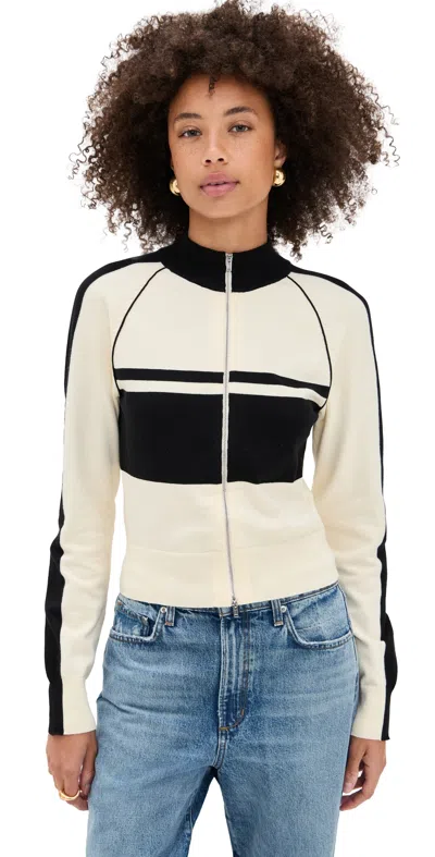 State & Lake Track Jacket White/black In White