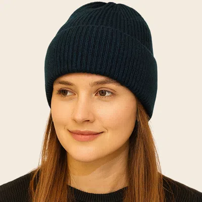 Fashnzfab Classic Warm Knit Winter Beanie Hat In Blue