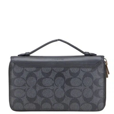 Pre-owned Coach Signature Signature Line Coin Purse/coin Case () In Multi