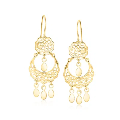 Canaria Fine Jewelry Canaria 10kt Yellow Gold Chandelier Earrings In Gold