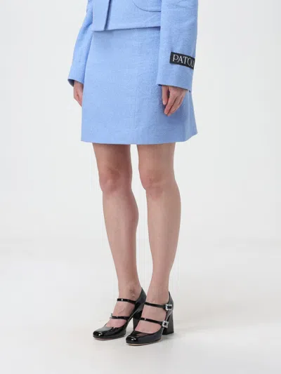 Patou Falda Semilarga - Azul Claro In Blue