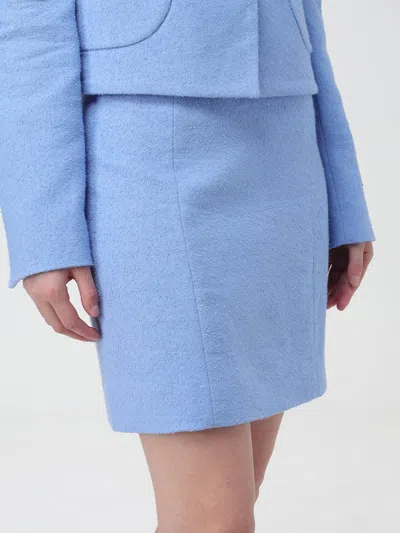 Patou Falda Semilarga - Azul Claro In Blue