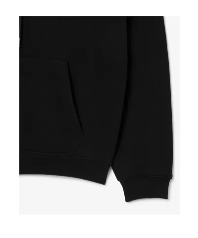 Lacoste Sweatshirt With Logo And Print In Black