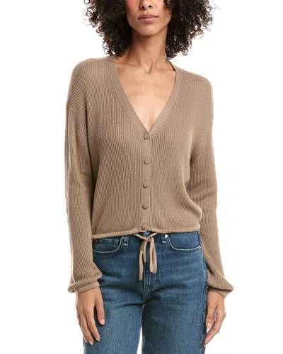 Splendid Bri Cashmere-blend Cardigan In Brown