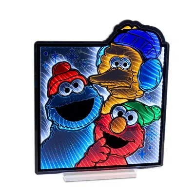 Melrose International Sesame Street Holiday Friends Ekkolight 25"h - White, Blue, Red In Multi