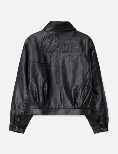 Dime Debossed Wavy Jacket In Black