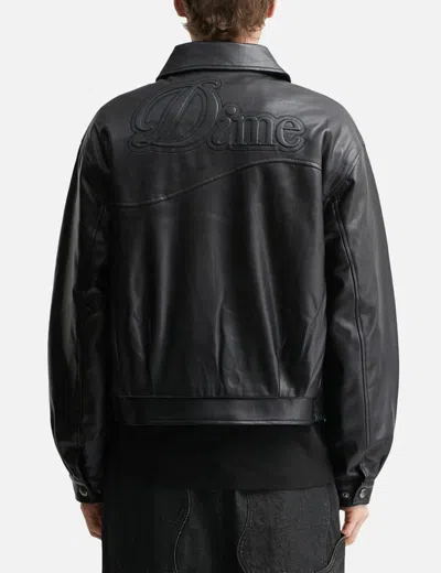 Dime Debossed Wavy Jacket In Black