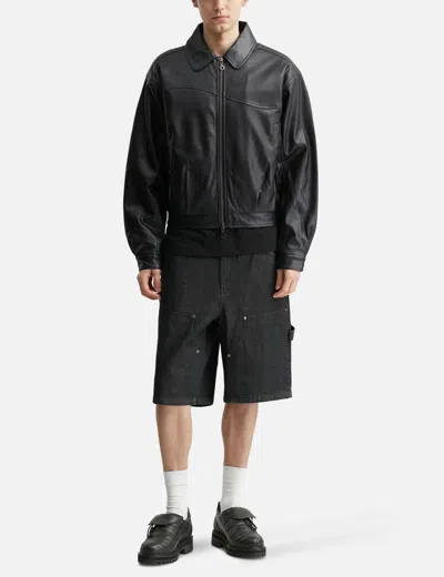 Dime Debossed Wavy Jacket In Black