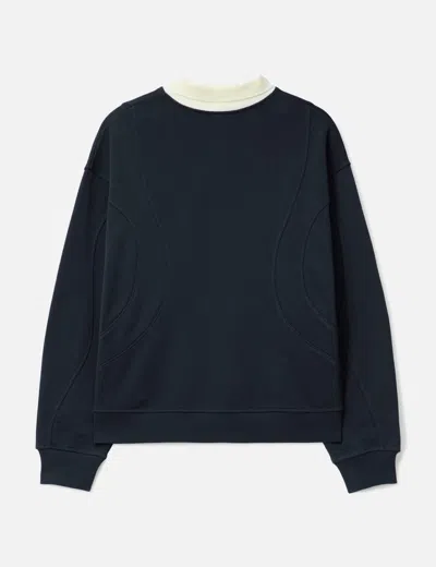 Dime French Terry Rugby In Blue