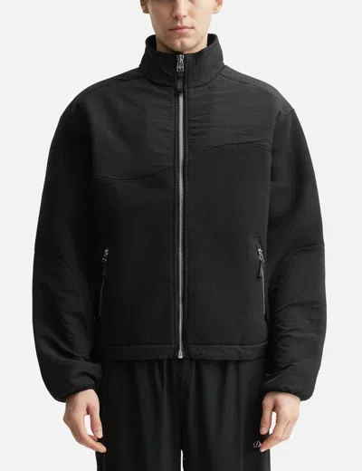Dime Heavyweight Fleece Jacket In Black