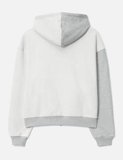 Dime Reverse French Terry Zip Hoodie In Gray
