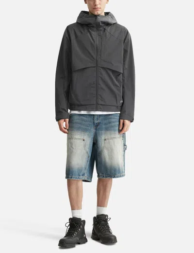 Dime Taffeta Windbreaker In Gray