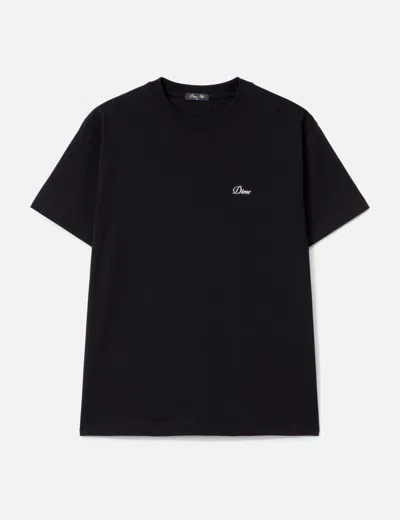 Dime Cursive Small Logo T-shirt In Black