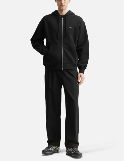 Dime Cursive Zip Hoodie In Black
