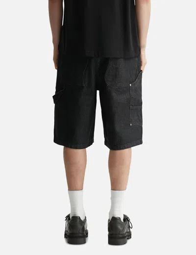 Dime Carpenter Denim Shorts In Black