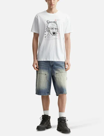 Dime Carpenter Denim Shorts In Blue