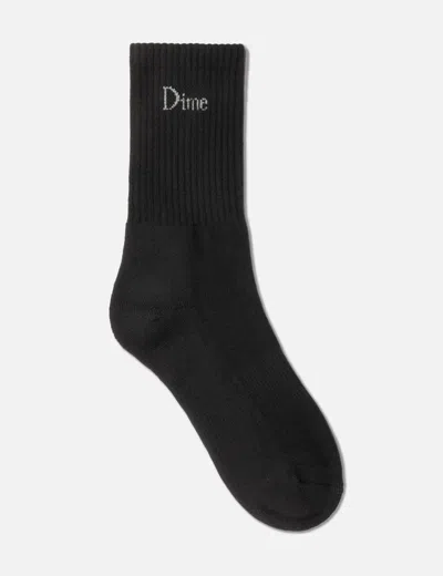 Dime Classic 2 Pack Long Socks In Black