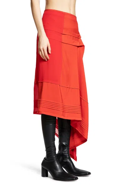 Lemaire Skirt With Pleats In Red
