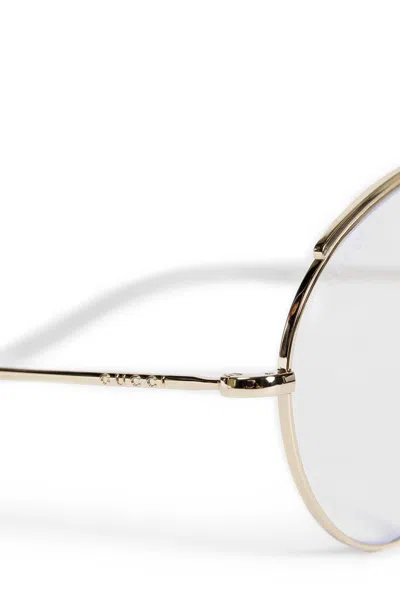 Gucci Woman Silver Eyewear In White