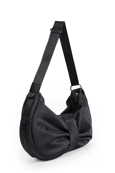 Simone Rocha Man Black Shoulder Bags In Black