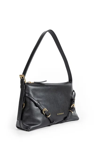 Givenchy Voyou Mini Shoulder Bag In Shiny Leather In Black
