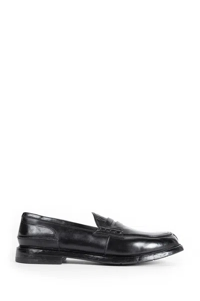 Premiata Man Black Loafers & Flats In Black