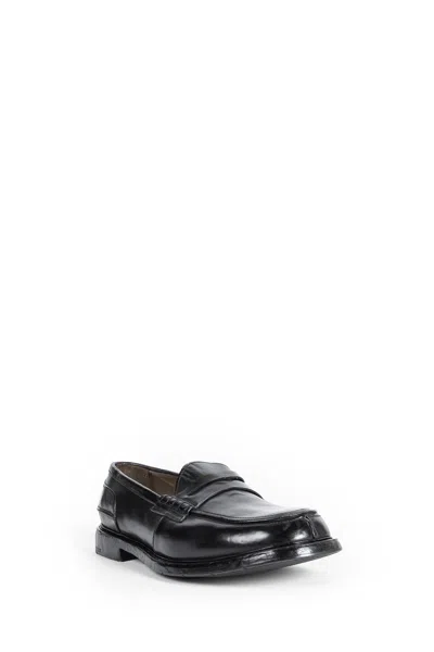 Premiata Man Black Loafers & Flats In Black