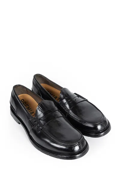 Premiata Man Black Loafers & Flats In Black