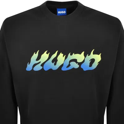 Hugo Blue Nifterix Sweatshirt Black In Black