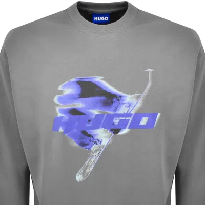 Hugo Blue Nifterix Sweatshirt Grey In Gray