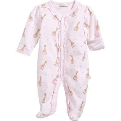 Kissy Kissy X Sophie La Girafe Print Footie In Pink