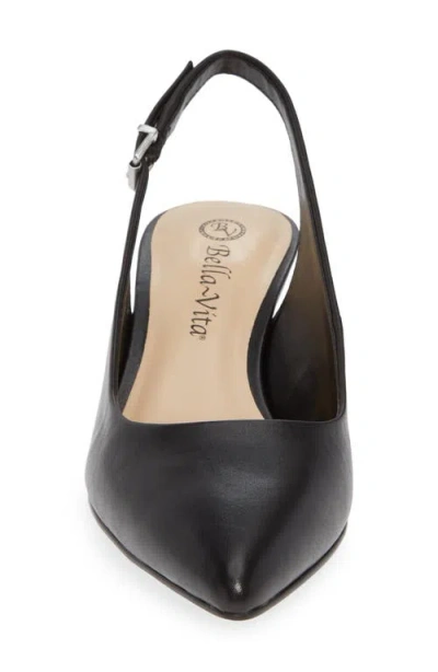 Bella Vita Scarlette Kitten Heel Slingback Pump In Black