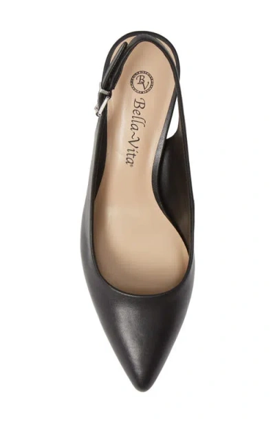 Bella Vita Scarlette Kitten Heel Slingback Pump In Black