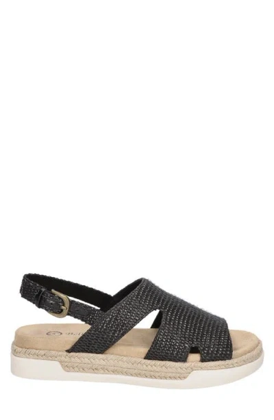 Bella Vita Kato Espadrille Slingback Sandal In Black