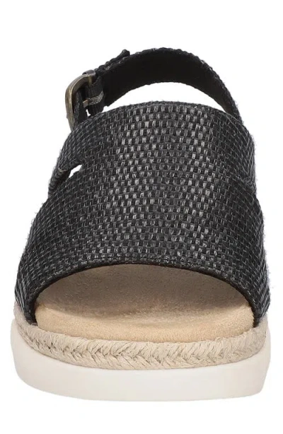 Bella Vita Kato Espadrille Slingback Sandal In Black