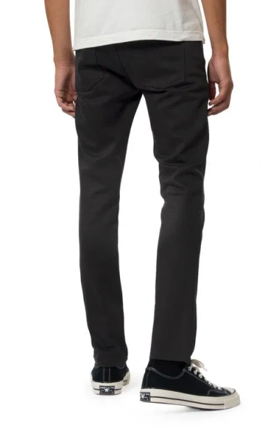 Nudie Jeans Nudie Lean Dean Straight Leg Jeans In Black