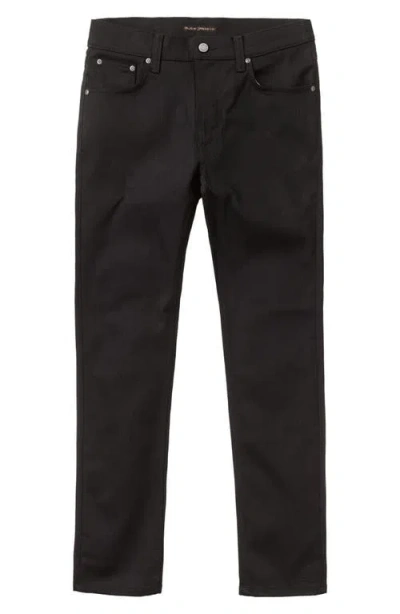 Nudie Jeans Nudie Lean Dean Straight Leg Jeans In Black