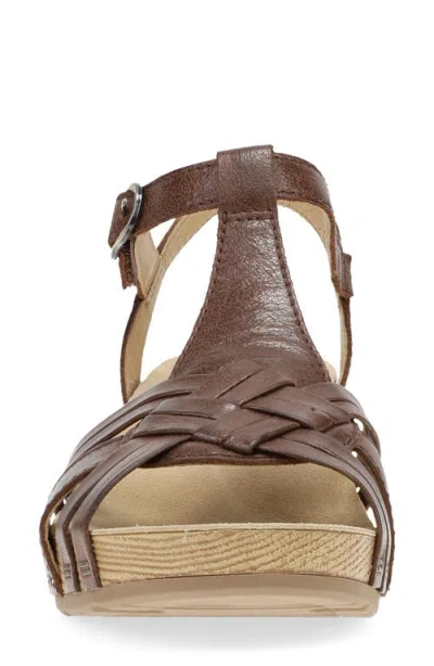 Dansko Tia Ankle Strap Platform Wedge Sandal