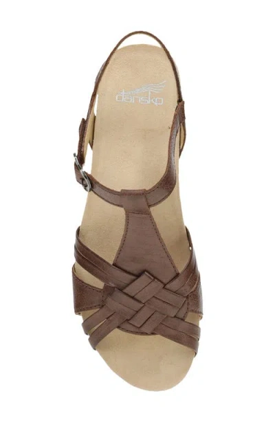 Dansko Tia Ankle Strap Platform Wedge Sandal